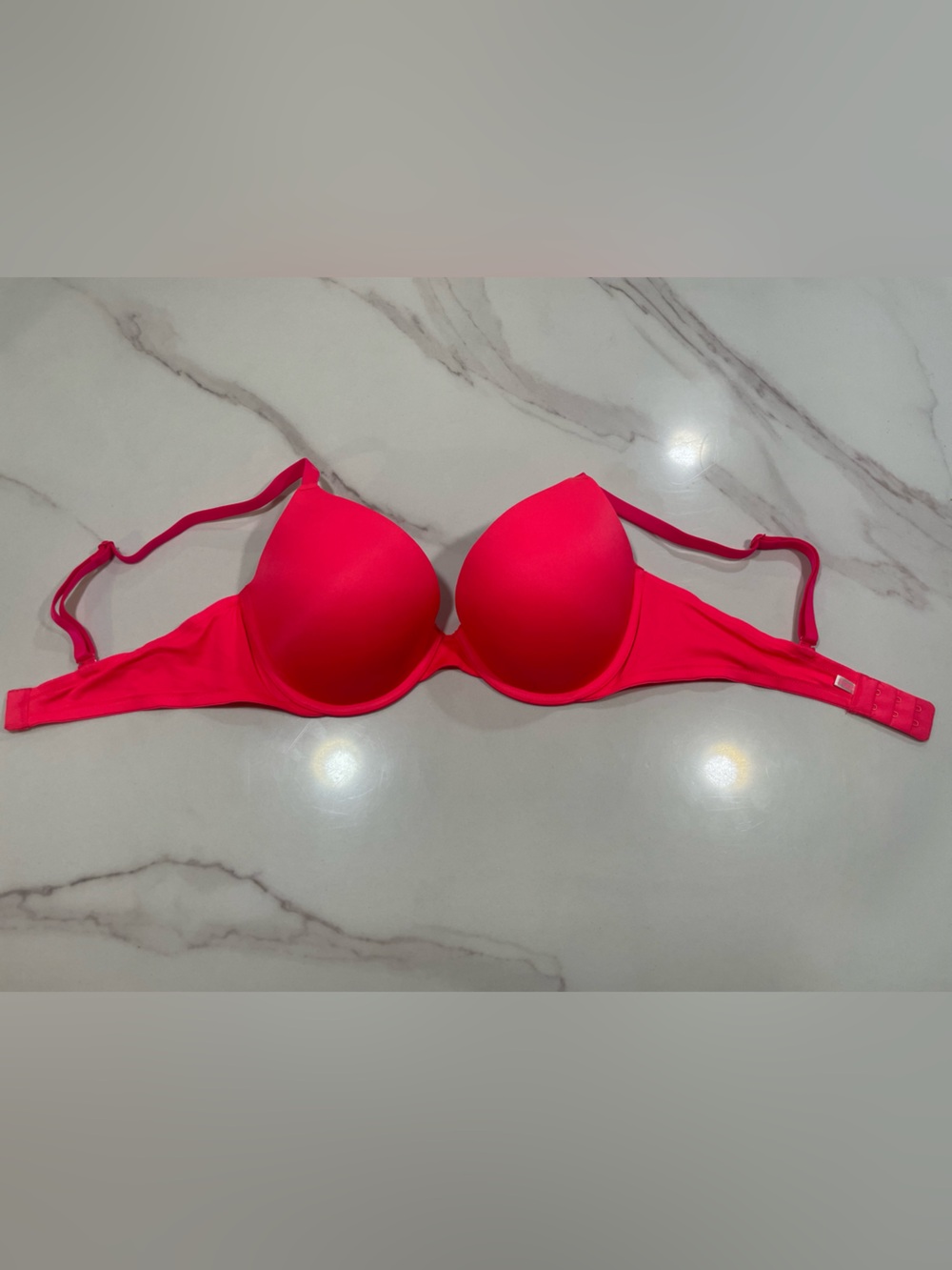 Victoria’s Secret PINK Wear Everywhere Push Up Bra Neon Pink Size 36C